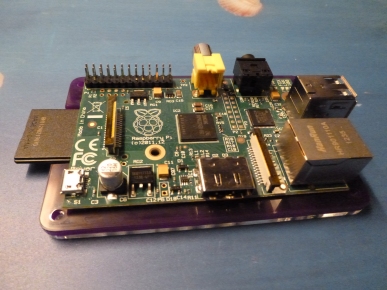 the RPi placed on the PiBow